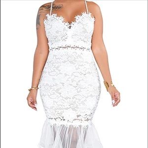 White Spaghetti Strap Dress